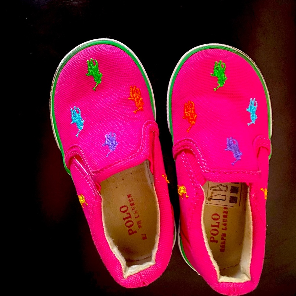 girls toddler polo sneakers